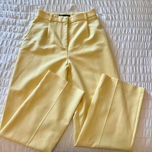 Zara yellow pants, straight leg Sz S. Inseam is 31”